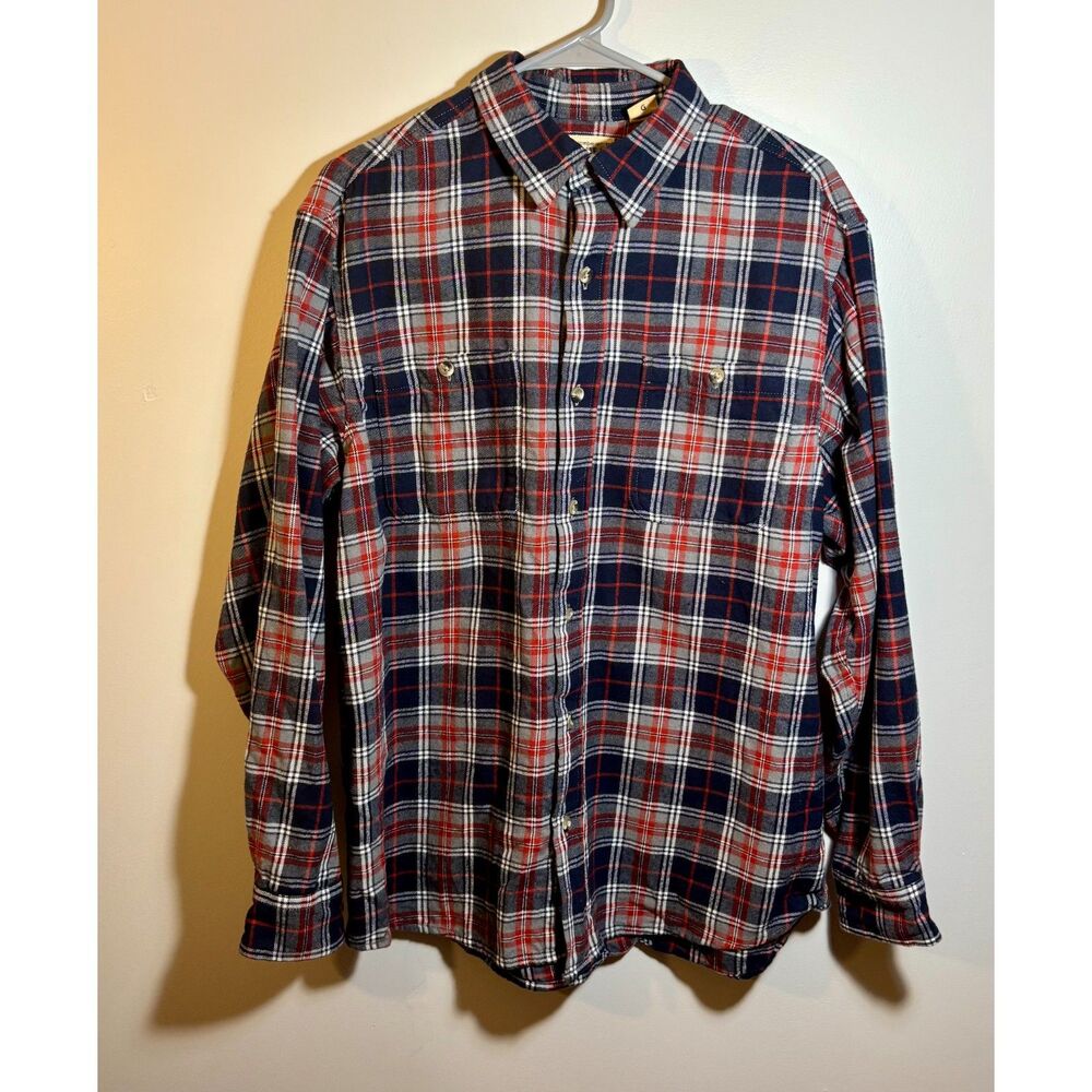 Red Head Brand Co. Flannel Shirt Men’s Large Plaid Long Sleeve Button Up